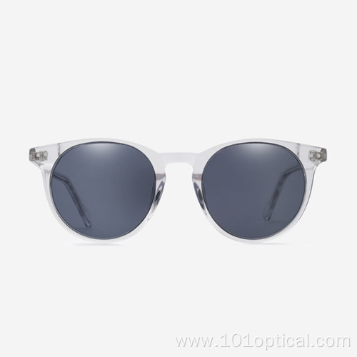 Round Classic Design Acetate Women And Men Sunglasses